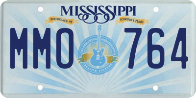 MS license plate MMO764