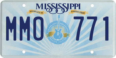MS license plate MMO771