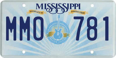 MS license plate MMO781