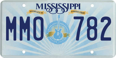 MS license plate MMO782