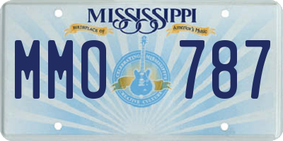 MS license plate MMO787