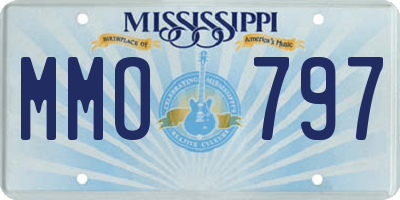 MS license plate MMO797