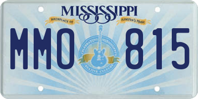 MS license plate MMO815