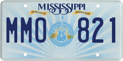 MS license plate MMO821