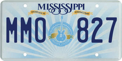 MS license plate MMO827