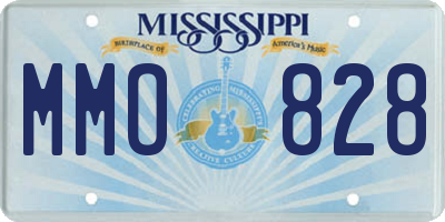 MS license plate MMO828