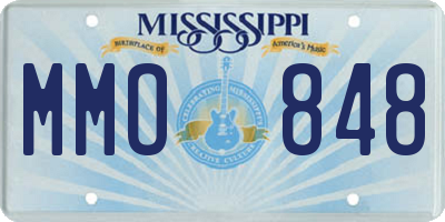 MS license plate MMO848