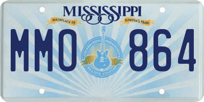 MS license plate MMO864