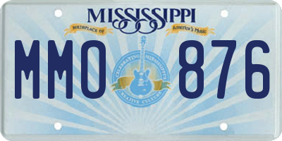 MS license plate MMO876