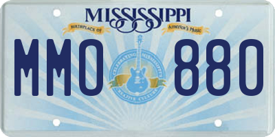 MS license plate MMO880