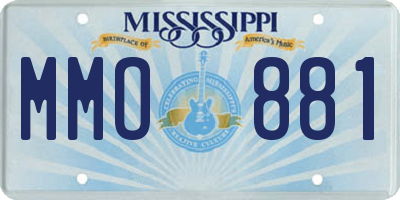 MS license plate MMO881