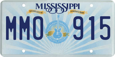 MS license plate MMO915