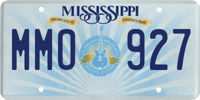 MS license plate MMO927