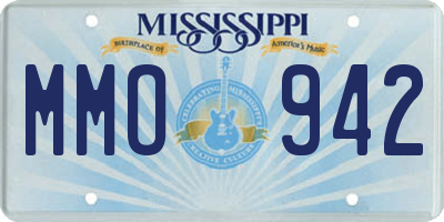 MS license plate MMO942