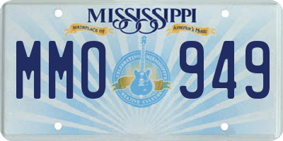 MS license plate MMO949