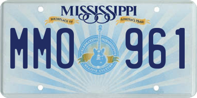 MS license plate MMO961