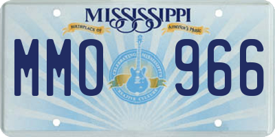 MS license plate MMO966