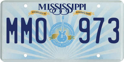 MS license plate MMO973