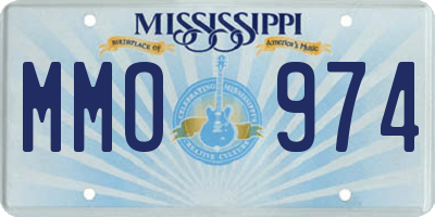 MS license plate MMO974