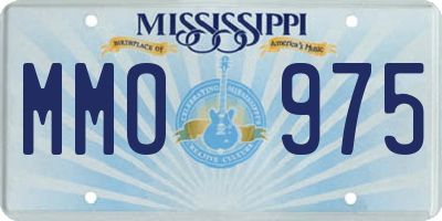 MS license plate MMO975