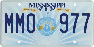 MS license plate MMO977
