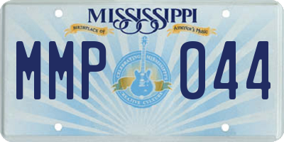 MS license plate MMP044