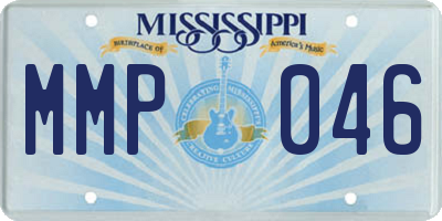 MS license plate MMP046