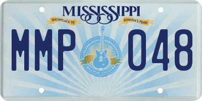 MS license plate MMP048