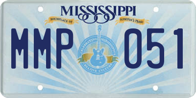 MS license plate MMP051