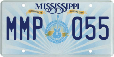 MS license plate MMP055