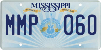 MS license plate MMP060
