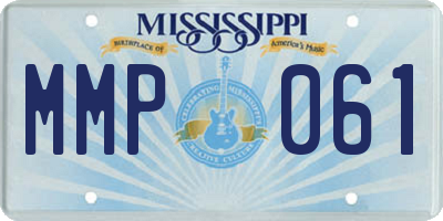 MS license plate MMP061
