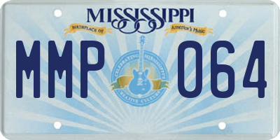 MS license plate MMP064