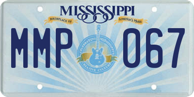 MS license plate MMP067