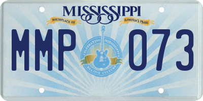 MS license plate MMP073