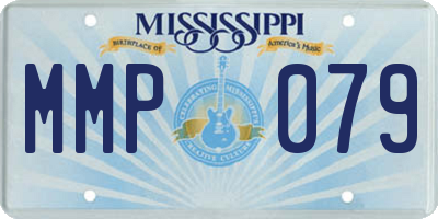 MS license plate MMP079