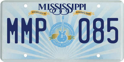 MS license plate MMP085