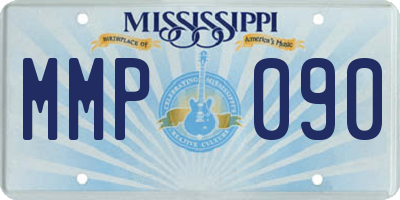 MS license plate MMP090