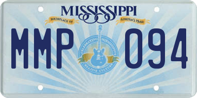 MS license plate MMP094