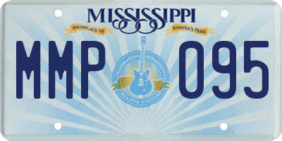 MS license plate MMP095
