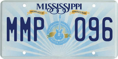 MS license plate MMP096