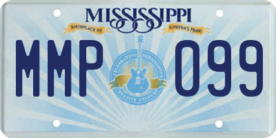 MS license plate MMP099