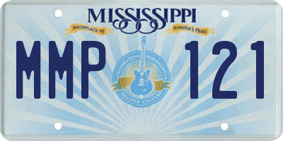 MS license plate MMP121