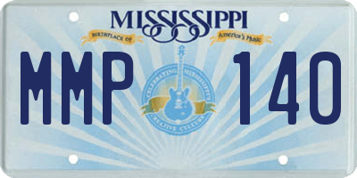 MS license plate MMP140