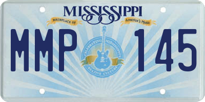 MS license plate MMP145
