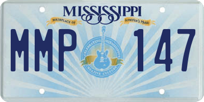 MS license plate MMP147