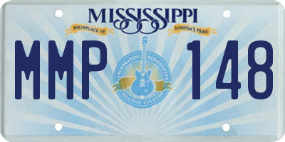 MS license plate MMP148