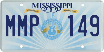 MS license plate MMP149