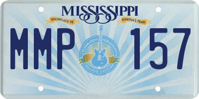 MS license plate MMP157