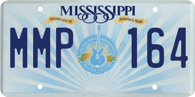 MS license plate MMP164